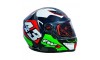 CAPACETE FW3 GTX 43 COM ÓCULOS PRETO/VERMELHO/VERDE/BRANCO Nº56/58/60